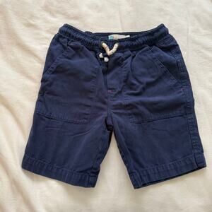 Boden Navy Blue Chino Pull On Tie Waist Shorts Size 7Y